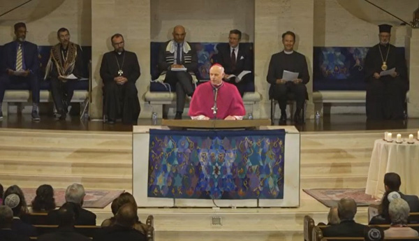 Cordileone speaking at interfaith meeting